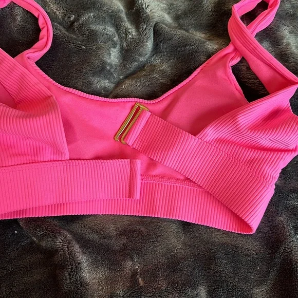 NWT CYN & LUCA Dry Goods pink swim top - Picture 5 of 5